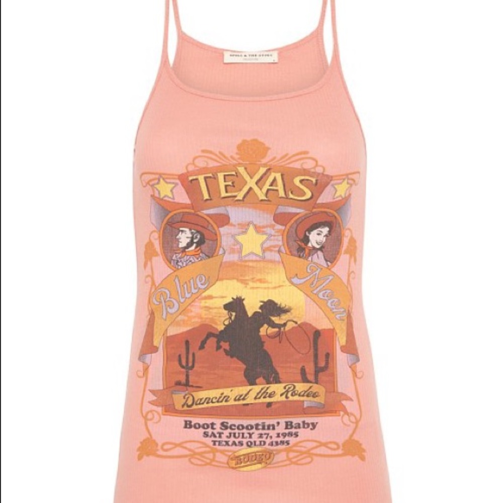 Spell | Texan Blue Moon Organic Singlet Coral | M